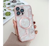 Magsafe Magnetic Adsorption Phone Case For iPhone 16 Pro 15 Pro Max 14 Plus 13 Pro iPhone 12 Plating machinery transparent PC shell