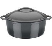 Olla de Cocina, Gris, 24 x 10 cm, 4 l, Hierro Fundido