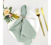 Set of 6  Terracotta Sewing Cloth Napkins Cotton Factory Wholesale Fabric Serviette Gauze Table Towels Wedding Decoration Easter