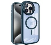 Funda de teléfono para iP 15 14 13 12 11 soporte de Metal creativo de alta penetración con tapa de película de objetivo