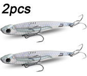 2pcs VIB Lures Kit 20g 25g 30g Metal Jig Spinner Sinking Blade Vibetion Super Hook Pesca Fishing Tackle Box Spoon Baits Set