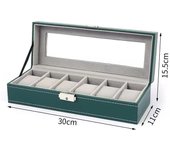Holder Organizer PU Leather Storage Case Watch Display Jewelry Box For Men Or Women saat kutusu