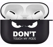 Simple Text Dont Touch Pods Case For Apple Airpods 1 2 3 Cases Silicon Soft Earphone Cover For Air pod Pro 3 Capa Bag Box