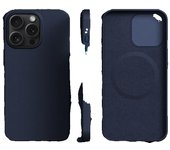 Leather Magnetic Phone Case For Apple iPhone 16 Pro Max Plus For Magsafe With Animation Wireless Charging Back Cover Accessories