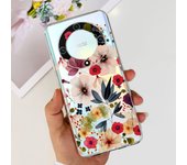 For Honor X9b Case ALI-NX1 Cover Shockproof Silicone Luxury TPU Soft Clear Flower Phone Cover For HonorX9b 5G X 9B Leopard Cases