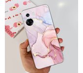 For Honor 90 Lite Case CRT-NX1 Phone Cover Popular Flower Marble Soft Silicone Transparent Funda For Honor 90 Pro Lite 2023 Capa