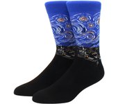 Cotton Socks Men Starry Night Winter Retro Women Personality Art Van Gogh Jesus Socks Oil Painting Socks Funny Happy Socks Male