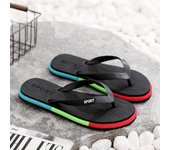 2025 new fashion boys flip-flops trendy rubber and plastic outer wear men's slippers beach flip-flops