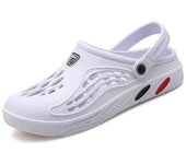Sandalias para hombre, zuecos de verano, zapatillas de jardín EVA, zapatos con agujeros, sandalias con plataforma para playa, toboganes de baño para interior de casa de talla grande