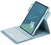 360 Rotation Stand Case For iPad 5th/6th Generation/Air 2/Air 9.7 inch Teclado Cover with Pencil Holder Español Teclado