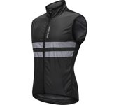 Men's High Visibility Cycling Wind Jacket Water Resistance Reflective Windbreaker