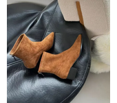 Botas De Mujer Con Cremallera Trasera, Zapatos De Moda Con Puntera Estrecha Para Mujeres De Oficina Y Profesionales