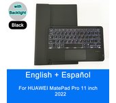 Bluetooth Keyboard Case For HUAWEI MatePad Pro 11 inch 2022 Trackpad Backlight Tablet Case English Spanish Keyboard