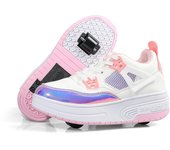 Kids Roller Shoes Sneakers with Wheels - Premium Sport Roller Skate Sneaker for Boys Girls Christmas Birthday Children Show Gift