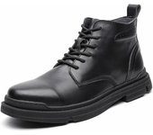 Zapatos de hombre Botas Martin talladas en cuero Botas de cuero para hombre Botas de hombre británicas