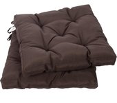 Pack 6 Cojines para Silla, 40x40x5 CM, Efecto Tridimensional, Relleno de 100% Poliéster, Ideal para Comedor, Terraza, Salón y Restaurante, Color Raya Gris, Fabricado en España