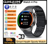 Reloj inteligente Para Hombre Watch 4 Pro 1,53 inch 360*360 AMOLED HD Screen Bluetooth Call GPS NFC Heart Rate Waterproof Sports Smartwatch,Men's Business Watch,Valentine's Day Gift 2025