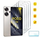 2-4Pcs Tempered Glass For Xiaomi Poco F6 Pro F5 F4 GT F3 X6 Pro X5 X4 GT X3 NFC M6 C65 Screen Protector Cover Protective Glass