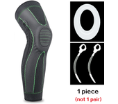 1 PCS Professional Sports Full Leg Silicone Compression Knee Pads Spring Leg Support for Basketball Running Volleyball Men Women