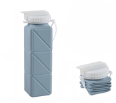 Botella de Agua Plegable Antifugas - Silicona Premium para Gym, Senderismo y Camping | Taza Portátil Ligera (620ml)