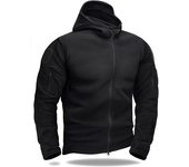 MAGCOMSEN Men's Winter Fleece Jacket With 6 Zip-Pockets  Hooded Warm Windproof Work Coat