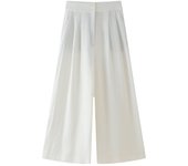 GASL- Conjunto Lino Otoño 2024, Top Tirantes y Pantalón Wide Leg Estilo Francés