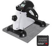 Pedales Estaticos mini Pedal Bicicleta Estatica Pedal Estático Portátil Máquinas con Pantalla LCD y Resistencia Ajustable Pedales Electricos para Mayores