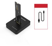 Carcasa SSD M.2 NVME/SATA SSD Externa Tipo C para Portátil Disco Duro Móvil, Estación de acoplamiento de discos