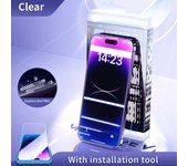 SmartDevil 2Pcs Dust-proof Screen Protector for iPhone 14 Pro max 14 13 12 11 XR Full Cover HD Film Protective Tempered Glass