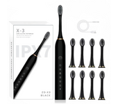 Cepillo de Dientes Eléctrico Giratorio con 4/8 Cabezales  Recargable y 2 Min Smart Time, 5 Modos Limpieza Profunda