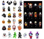 Calendario de Adviento de Halloween 2024,  con 24 Juguetes de Regalos, Calendario de atmósfera de terror，Calendario de cuenta re