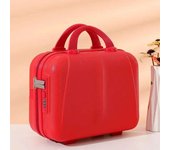 maleta de cabina Caja de cosméticos con cremallera portátil y ligero de gran capacidad, bolsa de advertencia, equipo de embarque, mini maleta maletas de viajes cabina