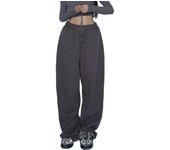 Straight Leg Drawstring Solid Women's Sweatpants Pants Loose Elastic Waist Female Trousers Slacks New in Classic