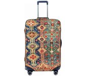 Navaho Weave Turkish Ethnic Kilim Suitcase Cover Dust Proof Vintage Persian Antique Tribal Travel Lage Covers for 18-32 inch