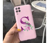 Case For Samsung Galaxy A22 Cases Lovely Letters Flower Phone Cover Silicone Funda For Coque Samsung A22 4G 5G A 22 2021 Housing