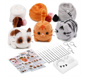 Needle Felting Kits,Needle Felting Kit with Instructions,Needle Felting Pad,Felting Wool,Felting Needles,Keychain