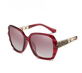 Nuevas gafas de sol polarizadas Gafas de sol para mujer Lentes de película de color de moda Gafas de sol de perlas