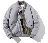 Men Bomber Jacket Women Solid Autumn Winter Pilot Jacket Fashion Vintage Hooded Baseball Coat Casual Windbreak Red Pink