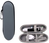 BIT Caja de almacenamiento de cepillo de dientes eléctrico EVA, carcasa dura, Estuche De Viaje para cepillo de dientes vacío, gran capacidad, resistente a impactos