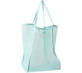 Portable Large Capacity Beach Bag New Style Sports Transparent Mesh Bag Shoulder Pouch Solid Color Tote Handbag Shopping