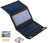 8W/10W/12W/14W Solar Panel Charger USB Output 5V Waterproof Backpack Power Bank Portable