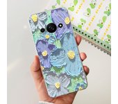 For Funda Xiaomi Redmi A3 Case 2024 Fashion Flower Transparent Silicone Soft TPU Phone Case For Xiomi Redmi A3 RedmiA3 4G Covers