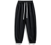 Pantalones chándal de algodón hombre, deportivos holgados, talla 8XL-6XL.