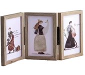 6/7/8 Inch Photo Frame Stand Folding Creative Picture Frame Double Sided Rotating DIY Display Frame Posters Painting