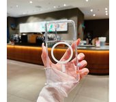 For Magsafe Magnetic Transparent Case For Samsung Galaxy S24 S23 S22 S21 S20FE Plus Note 20 Ultra A14 A34 A52 A53 A54 Soft Cover