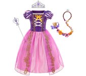 Kid Princess Dress Girl Summer Fancy Party Clothes Girls Aurora Rapunzel Cinderella Sleeping Beauty Christmas Carnival Costume