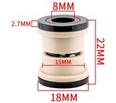 MTB Rear Shock Bushing ID 12.7mm 22 - 68mm Shock Absorber DU Bushing OD 15mm Replaceable Bike Rear Shock Absorber Mountain Bike