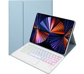 Keyboard Case for Lenovo Tab M10 Plus 10.6 Gen 3 10.6 inch Tablet Case TB125FU TB128FU Spanish Keyboard Rainbow Backlit Touchpad
