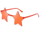 Gafas de sol de estrella de hoja fina Color océano Sin marco Personalidad Dazzle Ball Sun Candy Color Un espejo