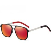 Gafas de sol polarizadas para conducir, gafas de sol con marco grande de metal para hombres de moda que cambian de color al aire libre